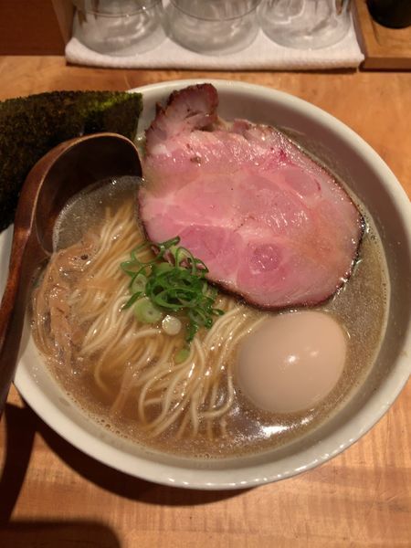 「味玉中華そば」@中華蕎麦 蘭鋳の写真