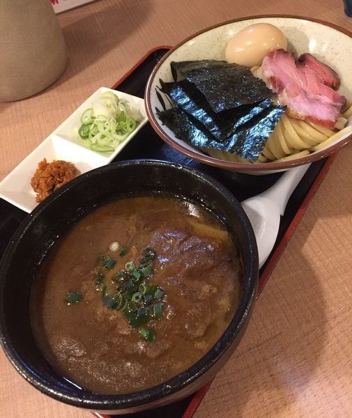 「渡り蟹の濃厚つけ麺(特製バージョン)」@大勝軒てつの写真