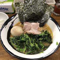 ラーメン(ホーレン草増、煮玉子)