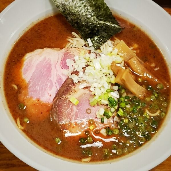 「【平日夜限定】味噌らーめん ８５０円＋辛肉飯 １５０円」@青山清湯そば 青ノ樹の写真