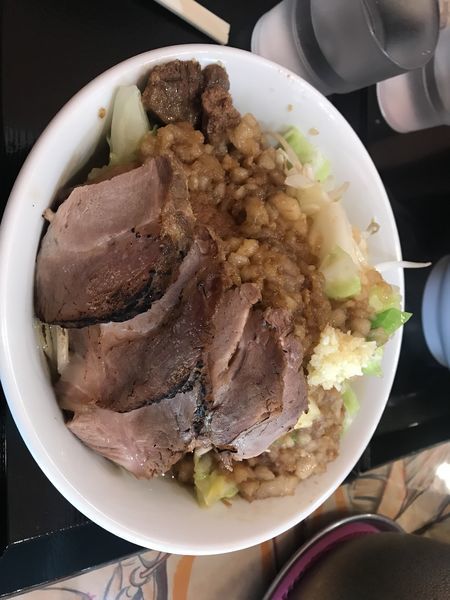 「油そば 肉増し」@ラーメン愉悦処 似星の写真