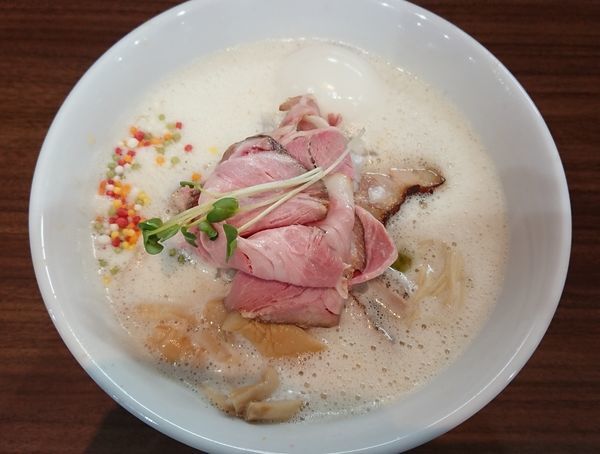 「特製あわ塩そば」@自家製麺 くまがいの写真