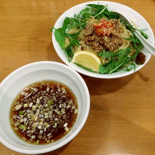「期間限定！ 冷し肉つけ麺 しょうゆ 大（880円）」@つけめん桜坂の写真