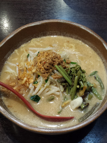 「信州味噌らーめん」@蔵出し味噌 麺場壱歩 所沢店の写真