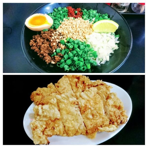 「新担担麺(ちょい辛)+揚チキン(大)」@自家製麺SHINの写真