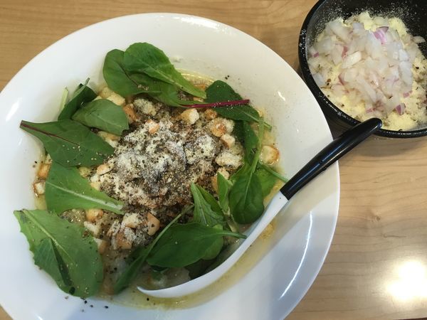 「【限定】あさりときのこのクリームそば＋チーズリゾット」@麺屋Mの写真