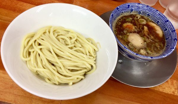 「一周年記念特別メニュー 『濃厚魚介つけ麺 with味玉』」@栃木中華そば 神志の写真