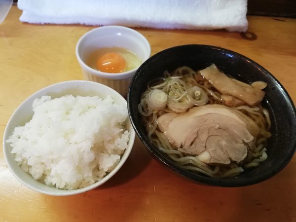 「朝食セット」@中華そば 雲ノ糸の写真