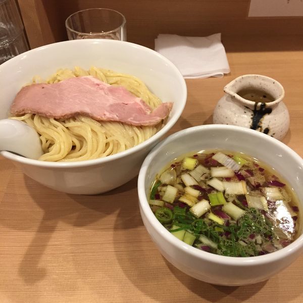 「つけ麺昆布水添え＋大盛」@麺亭しま田の写真