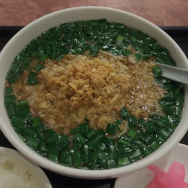 「ランチ麺セットD（青ねぎニララーメン）」@彩雅の写真