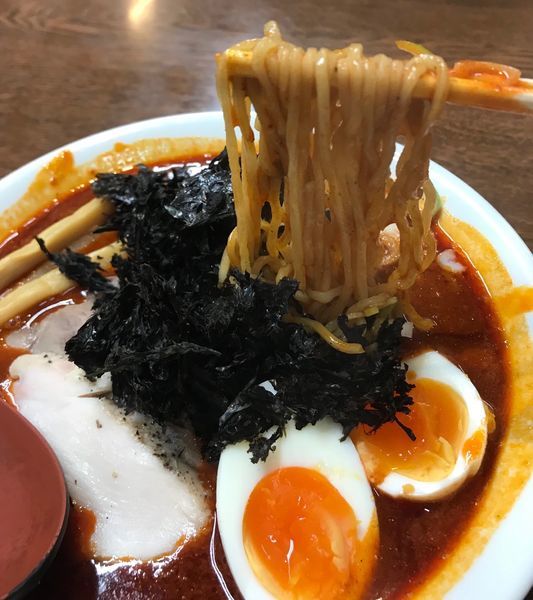 「辛ニボリューション マシ×3」@魚群の写真