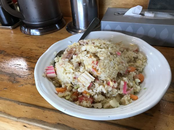 「チャーハン 鳥唐揚げ」@味勝負 二代目 蝦夷の写真