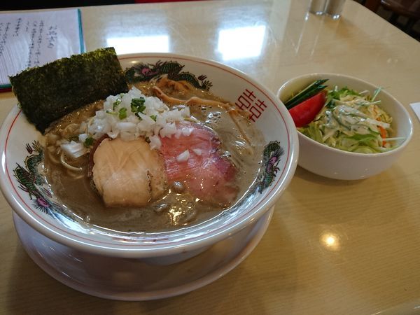 「濃厚煮干そば 800円＋和え玉 200円」@驢馬の写真