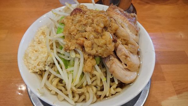 「大豚ラーメン、和えねぎ」@麺屋穴場の写真