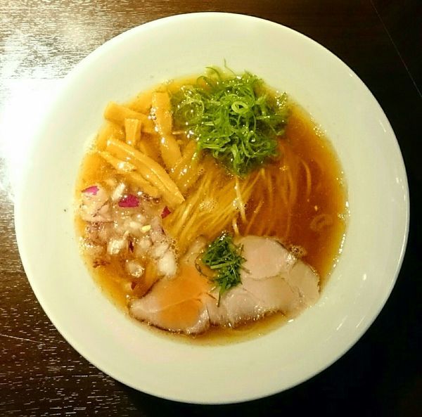 「鴨脂煮干醤油そば 和え玉」@九十九里煮干つけ麺 志奈田の写真