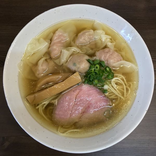 「塩ワンタン麺 ¥850円」@中華そば さわの写真