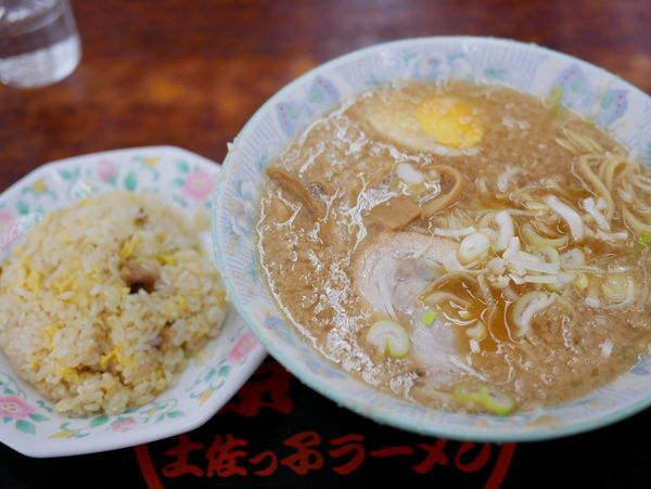 「Aセット 麺硬め」@環七土佐っ子ラーメン 池袋店の写真