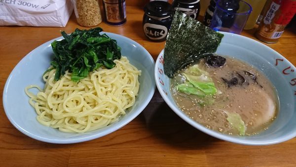 「つけ麺並み+ホウレン草」@ラーメン くじら家の写真