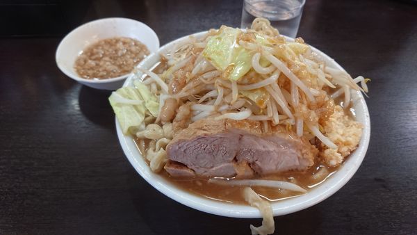 「ラーメン（350g）780円 ニンニクアブラ」@ラーメンどでん 大宮店の写真
