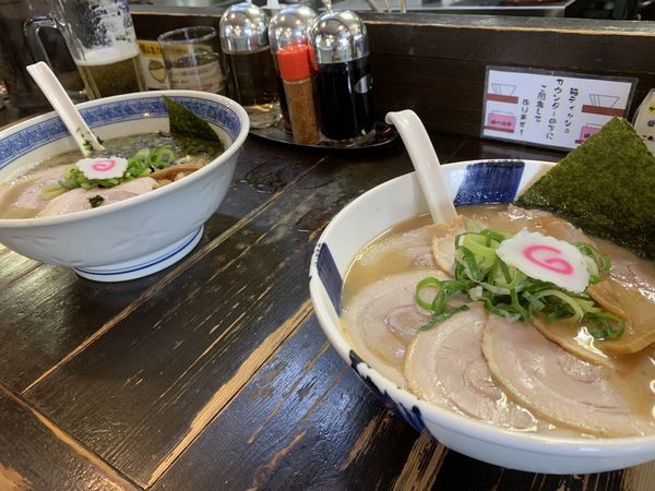 「チャーシュー（豚骨醤油）と煮干」@とんこつらーめん 頑々坊子の写真