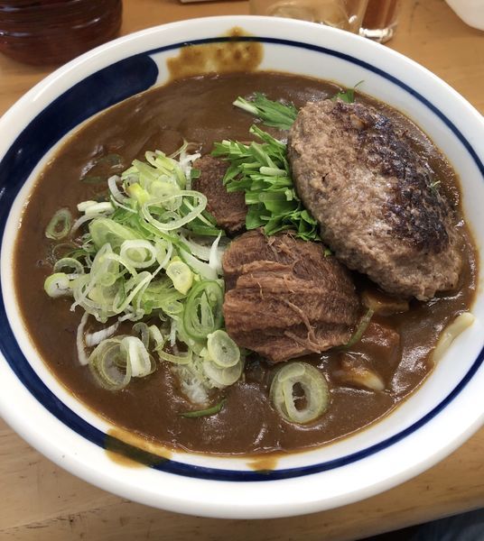 「【皐月限定】和牛タン先カレー 和牛ハンバーグ乗せ2000円」@MENYA 食い味の道有楽の写真