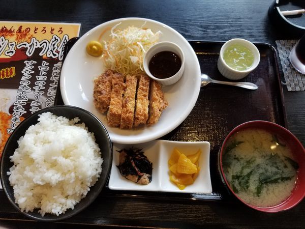 「チャーシューかつ定食」@いっちゃん亭の写真