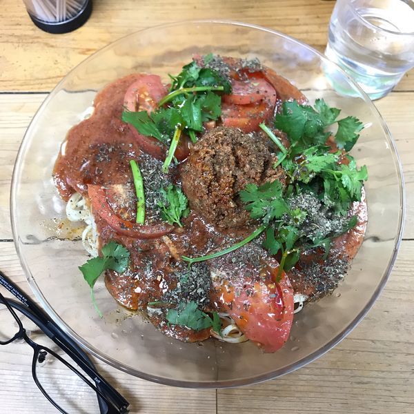 「冷しトマト担々麺 並」@自家製麺 てんかの写真