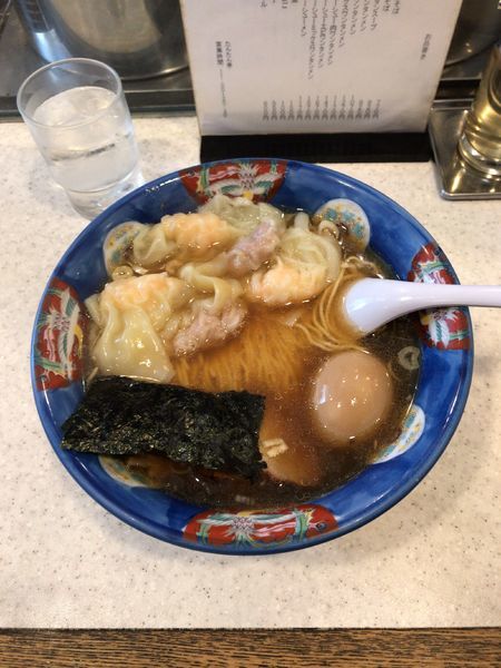 「ミックスワンタンメン+たまご」@たんたん亭の写真