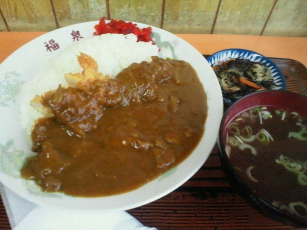「カツカレーライス 750円」@味処 福泉の写真