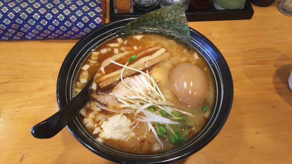 「鮮魚かつお出汁麺+味玉 950円」@鮮魚鶏出汁麺 沢むらの写真