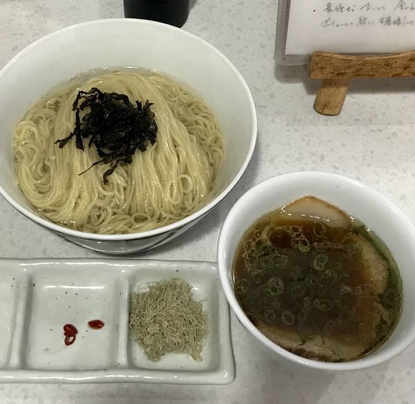 「限定 醤油つけ麺大盛り1100円」@ラーメン星印の写真