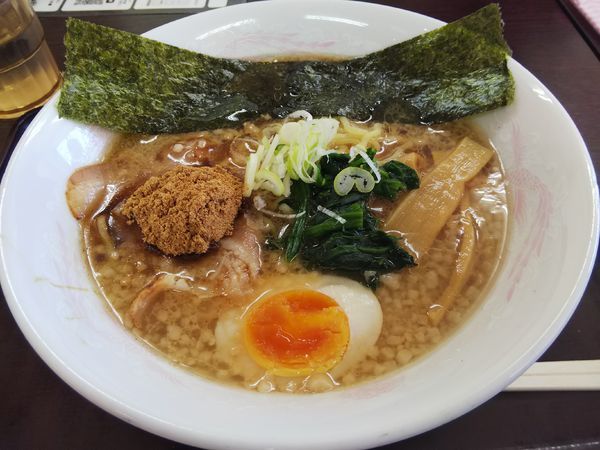 「魚介豚骨醤油ラーメン」@小黒川パーキングエリア 上り線スナックコーナーの写真