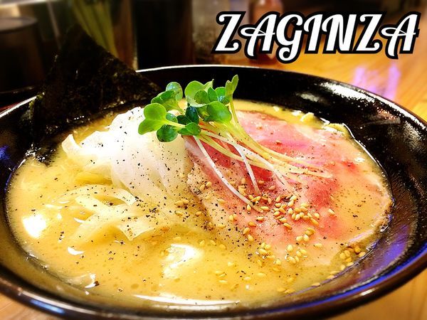 「鶏白豚醤油らあめん￥650」@立呑みラーメンバル ZAGINZAの写真