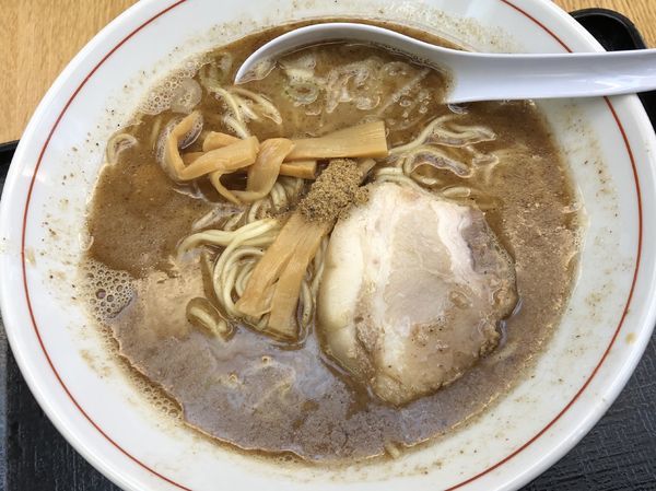 「濃厚魚介ラーメン780円+大盛り100円」@GANJA RAMENの写真