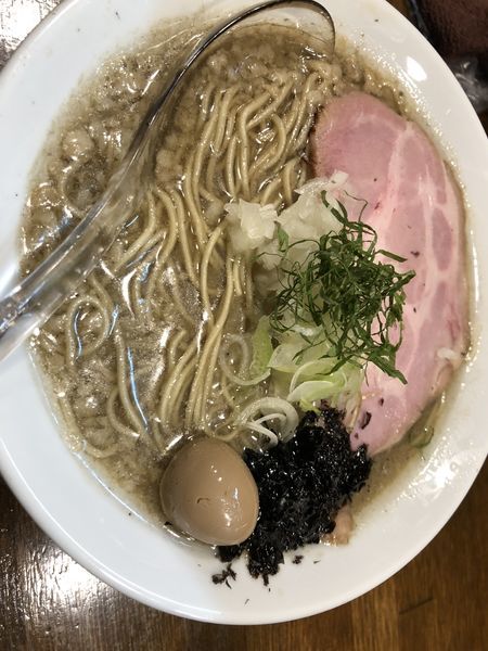 「背脂煮干しらぁ麺 ゆめちから小麦麺140g 500円」@Soupmenの写真