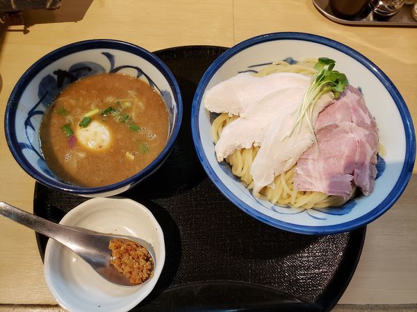 「鶏と魚介特製のつけ麺（大盛）」@つけ麺 たけもとの写真