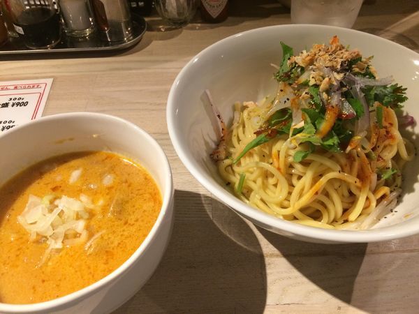 「辛味噌つけ麺850円(イレギュラーメニュー)」@ajito ismの写真