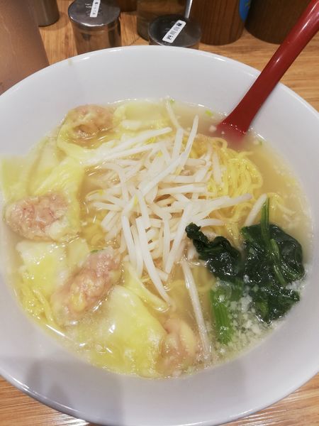 「肉野菜わんたん麺(塩)」@雲呑好 ecute立川店の写真