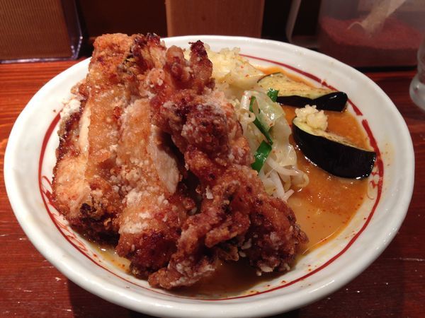 「あんかけDX」@旨辛ラーメン表裏 高田馬場店の写真