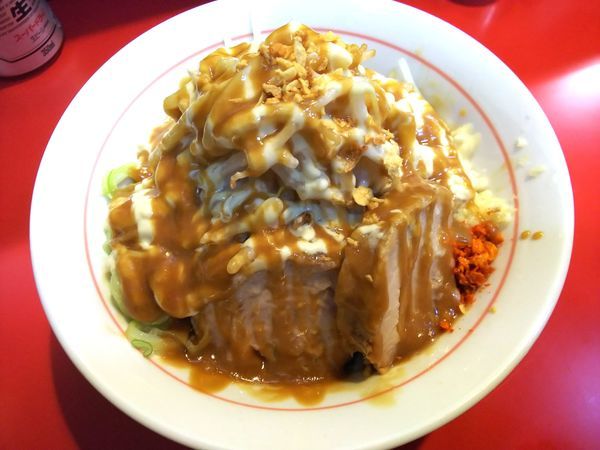 「【限定】ニンニクザンマイ＋豚追加　780＋100円」@千里眼の写真