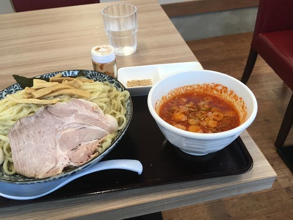「辛つけ麺大盛り1050円」@龍のひげ 一義の写真