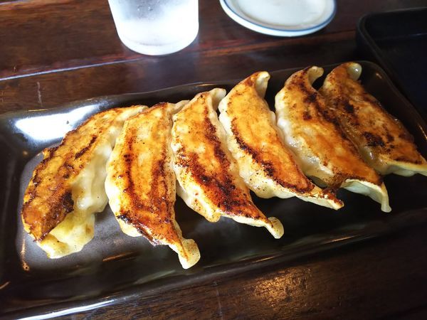 「黒豚餃子　450円」@有馬ラー麺 青龍居の写真