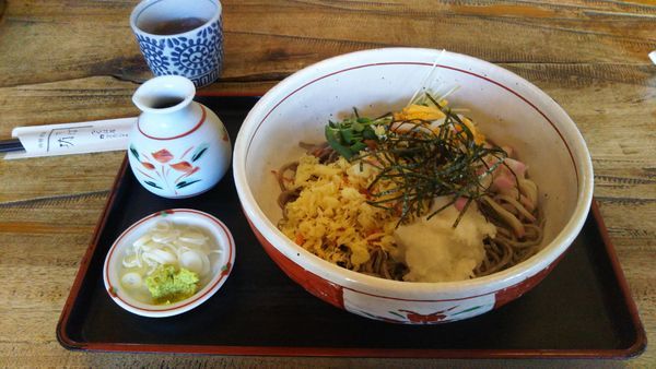 「（夏季限定？）冷々さくらたぬき」@そば坊 つくば店の写真