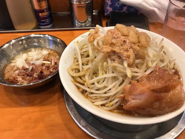 「大ラーメン+アブネギタマ」@麺屋穴場の写真