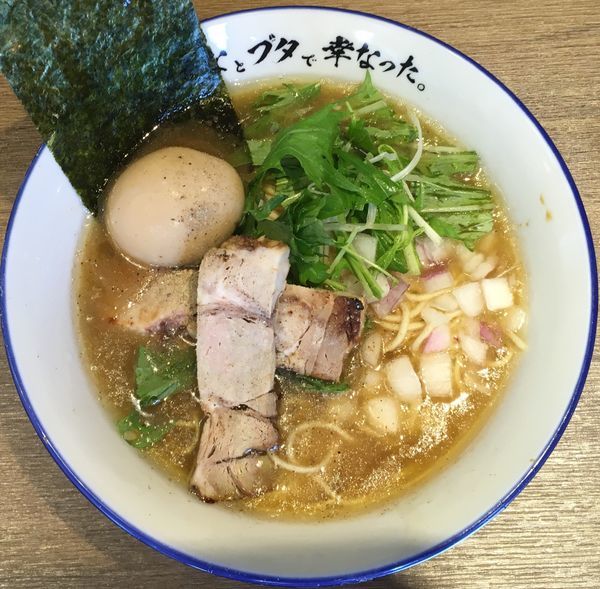 「味玉煮干らーめん」@さかなとブタで幸なった。の写真