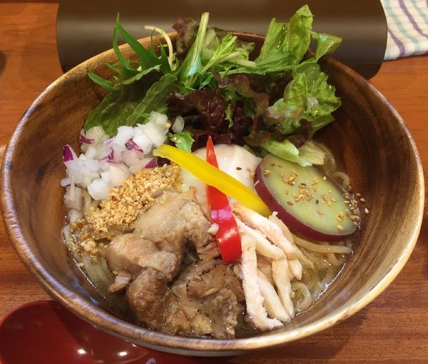 「まぜめん(温玉のせ)」@ひよこプリンの写真