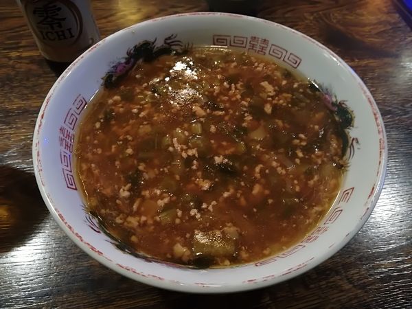 「5/22 野沢菜担々麺850円」@四十雀の写真