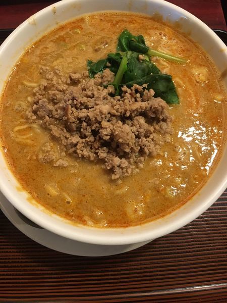 「タンタンメン ミニ中華丼」@花彫酒家の写真