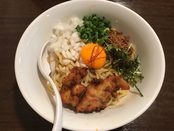 「辛鶏まぜそば ¥800」@麺屋きよたかの写真