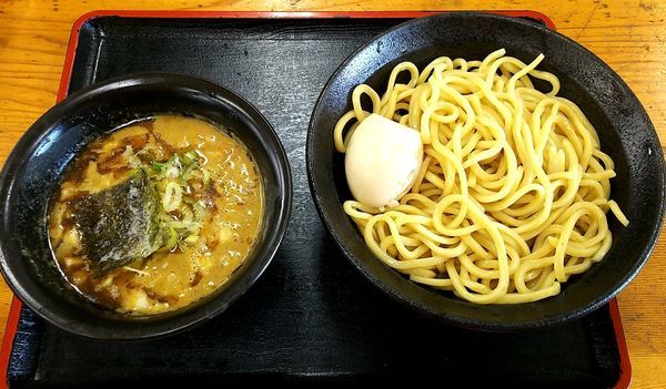 「つけ麺(中) 玉ねぎ&味玉」@つけめん・らあめん 福は内の写真